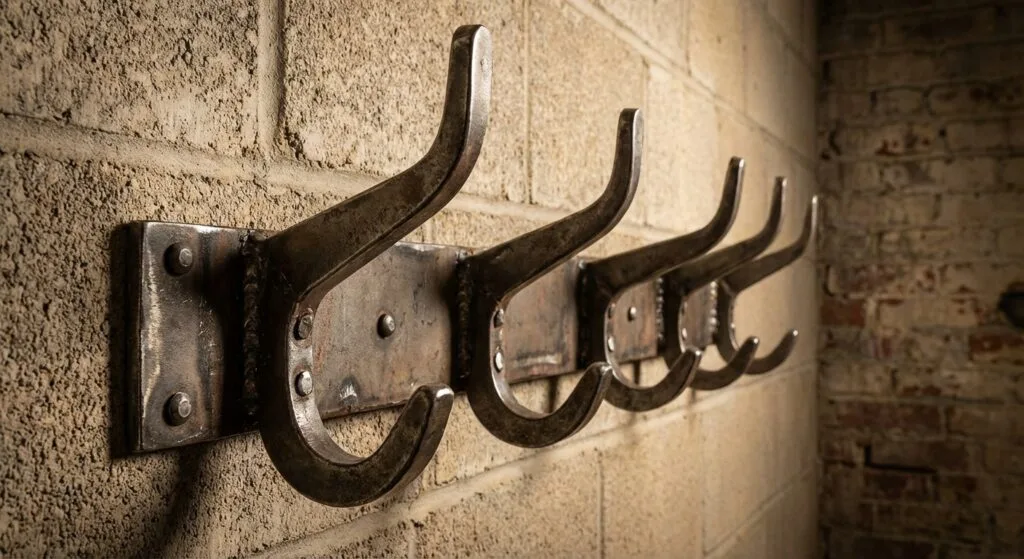 Porte Manteau Industriel Acier Brut
