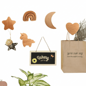 Crochet mural bois forme animale - Décoration chambre enfant - Vue 1