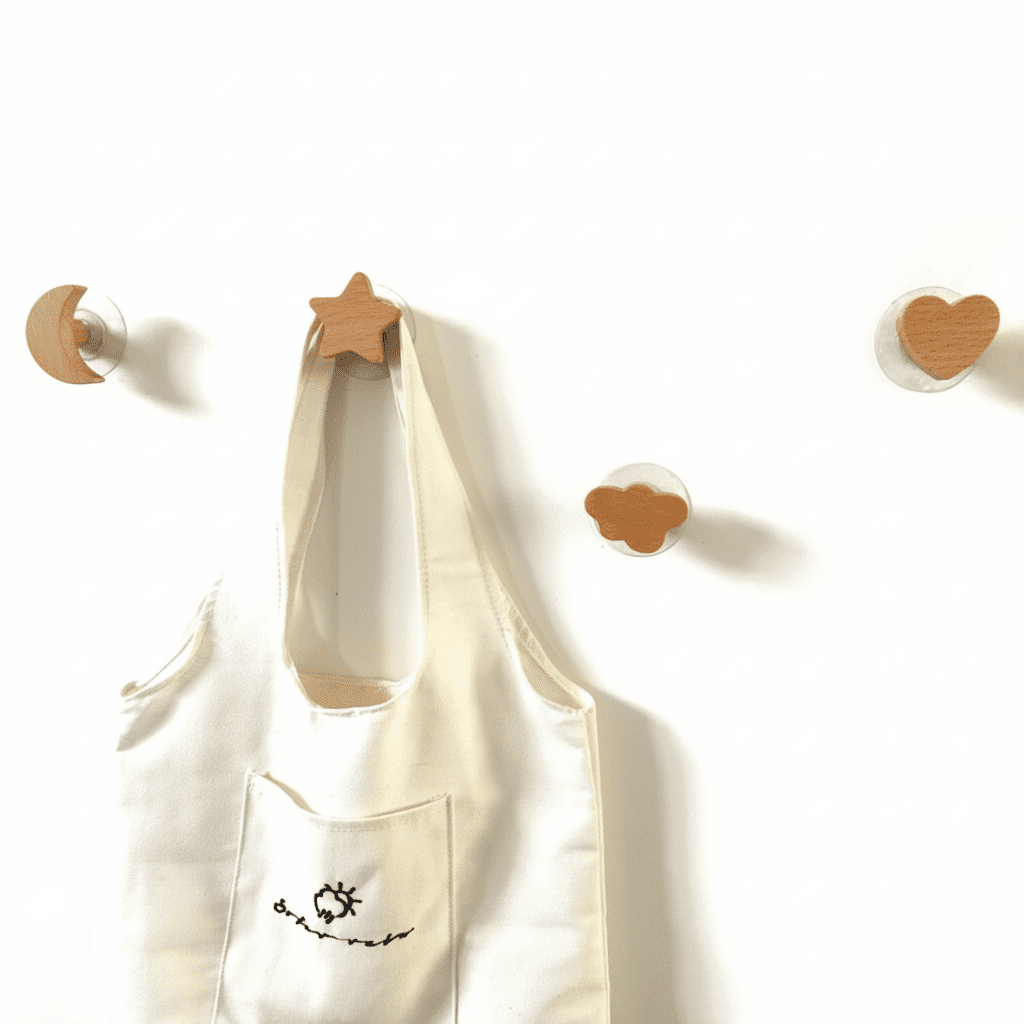 Crochet mural bois forme animale - Décoration chambre enfant - Vue 2