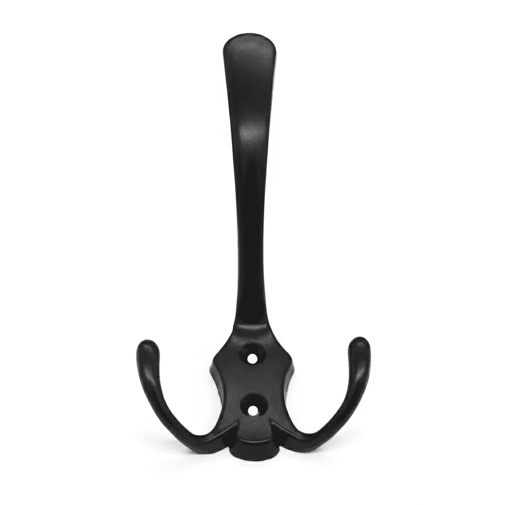 Patère murale moderne 3 crochets métal doré - porte-manteau - Vue 1