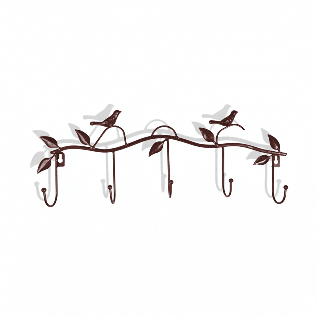 Porte-manteau sur pied métal design oiseau - Cintre décoratif - Vue 2