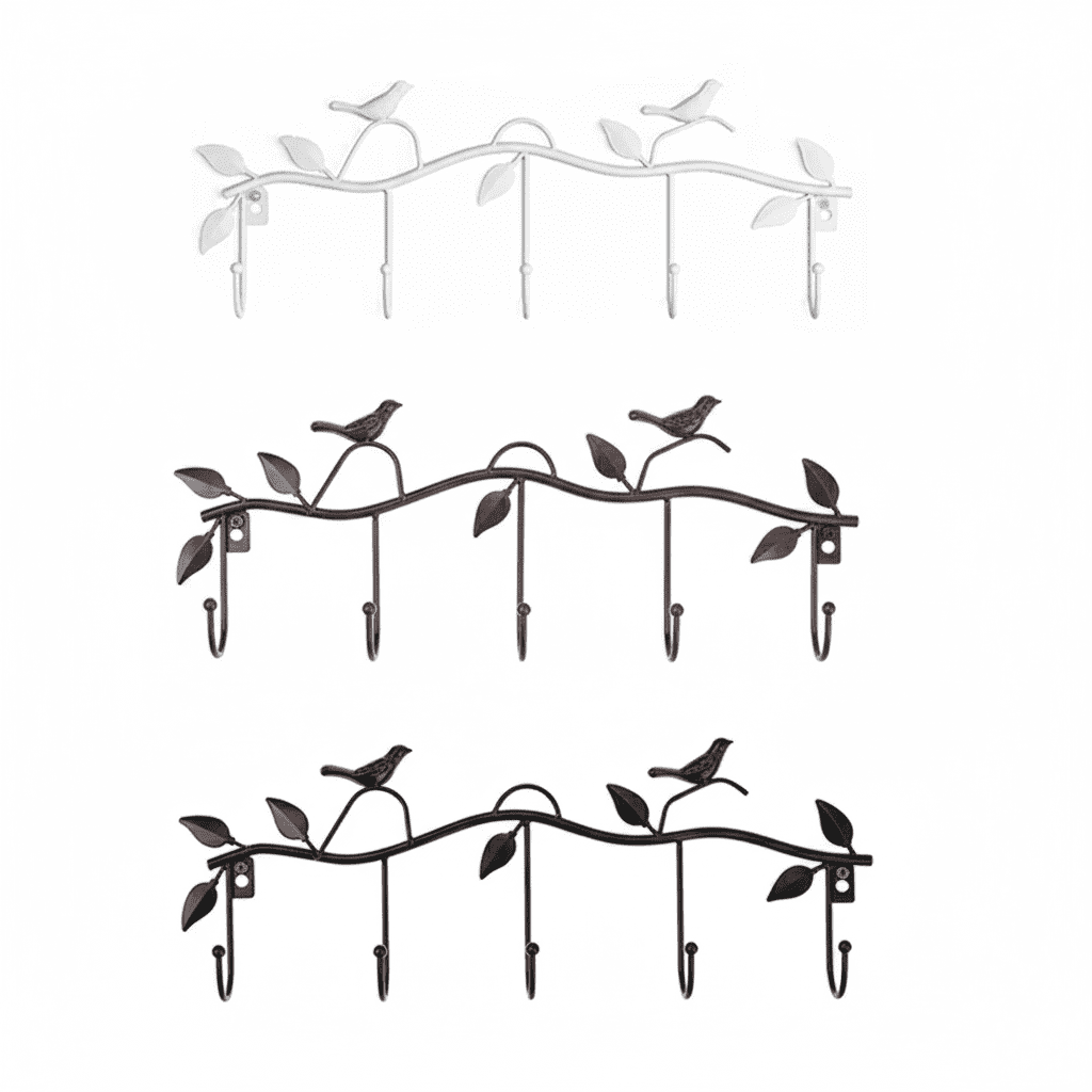 Porte-manteau sur pied métal design oiseau - Cintre décoratif - Vue 5