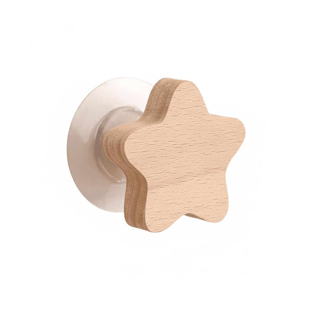 Crochets muraux bois animaux mignons - Porte-clés déco enfant - Vue 6