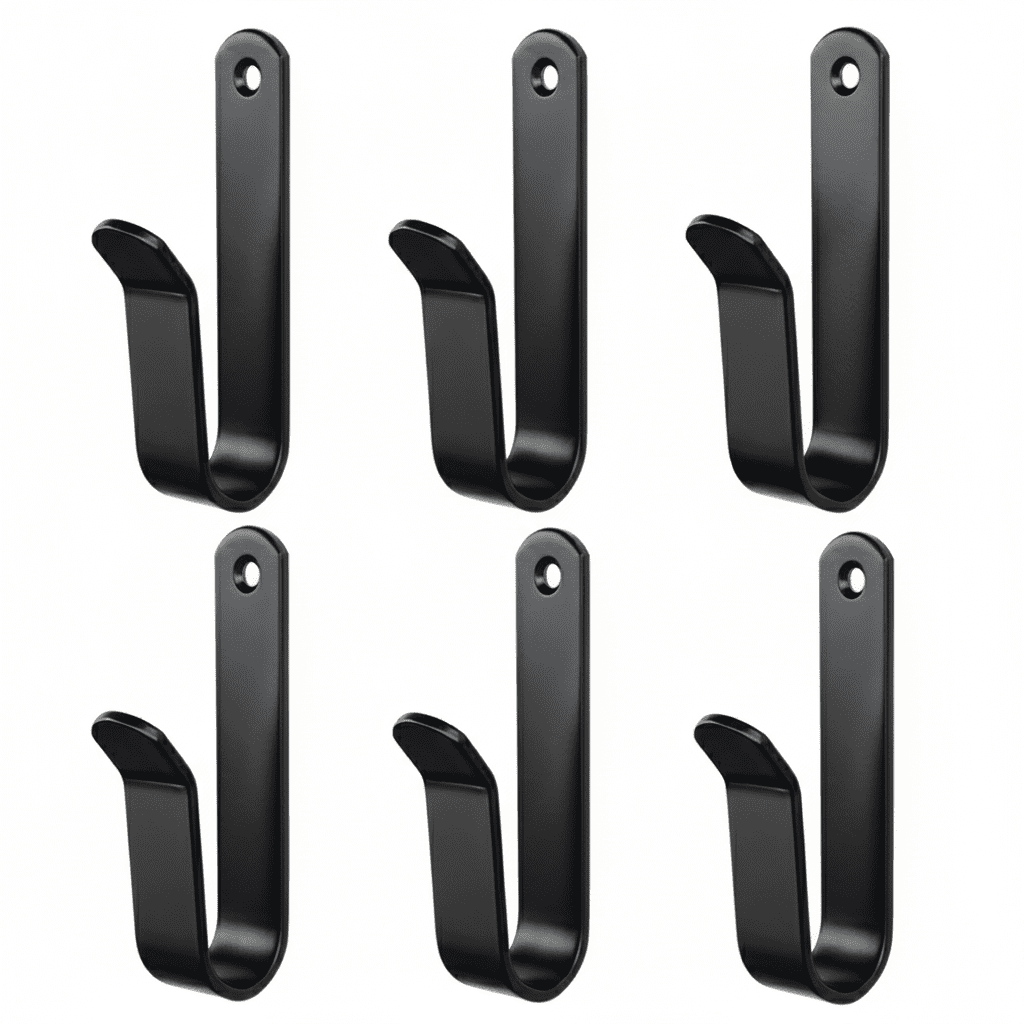 Support mural snowboard acier - Lot de 2/4 clips rangement ski - Vue 1