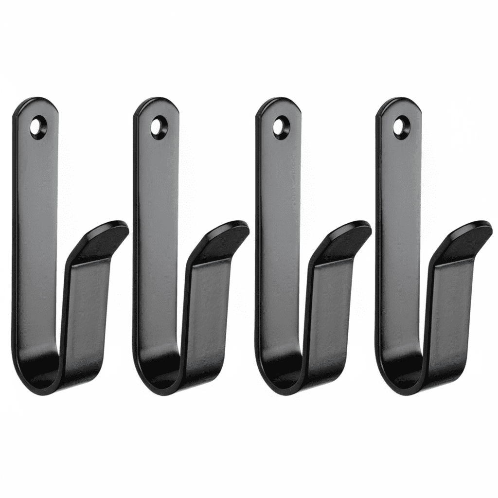 Support mural snowboard acier - Lot de 2/4 clips rangement ski - Vue 2