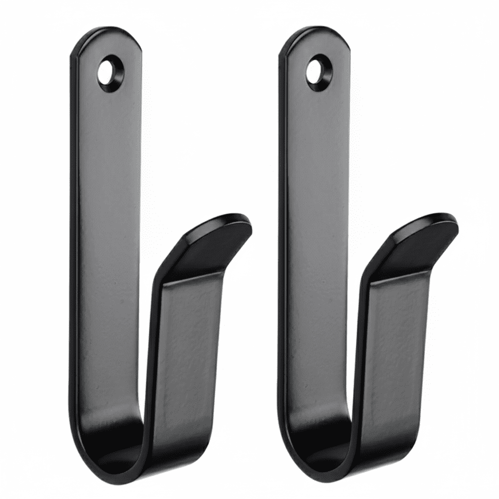 Support mural snowboard acier - Lot de 2/4 clips rangement ski - Vue 3