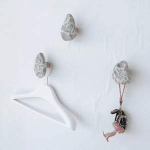 Crochets muraux bois naturel - Lot de 3 patères déco maison - Vue 1