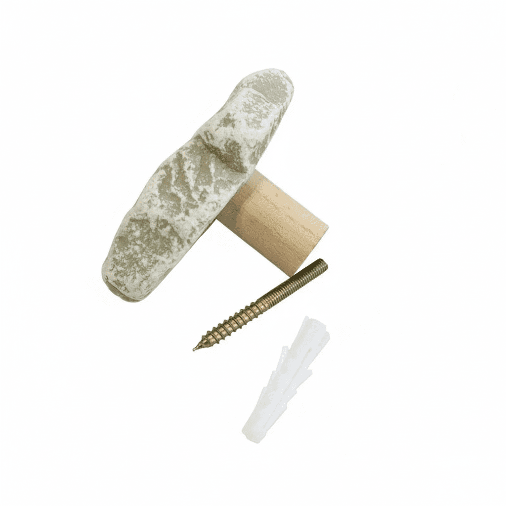 Crochets muraux bois naturel - Lot de 3 patères déco maison - Vue 6