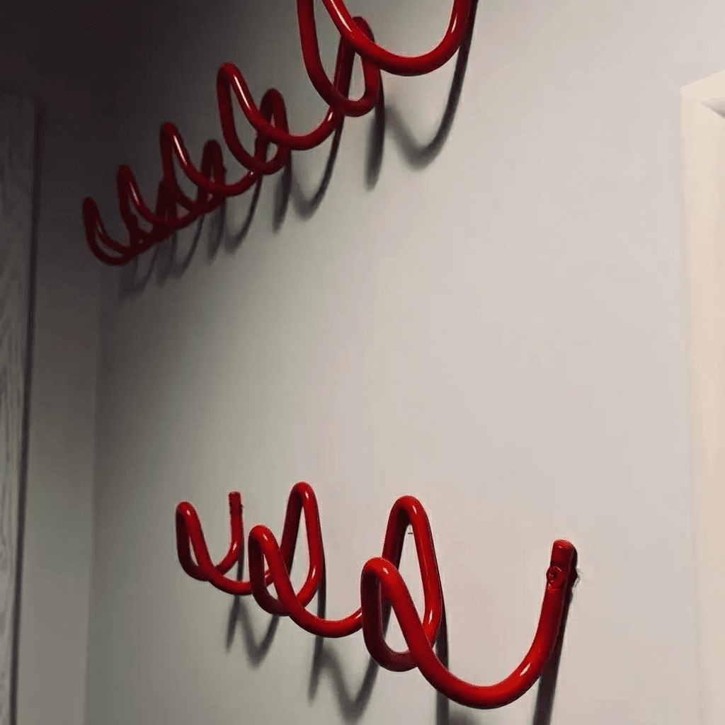 Porte-clés mural fer forgé 3 crochets style nordique déco maison - Vue 1