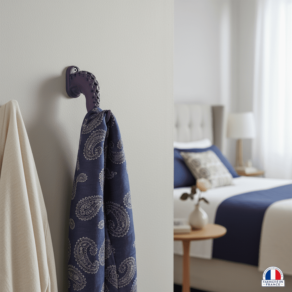 Crochet mural tentacule poulpe - Porte-vêtement créatif déco - Vue 6