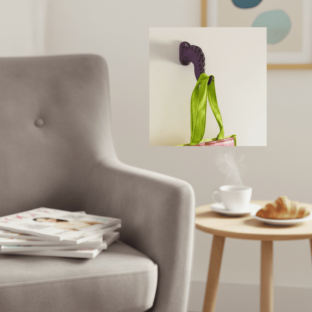 Crochet mural tentacule poulpe - Porte-vêtement créatif déco - Vue 9