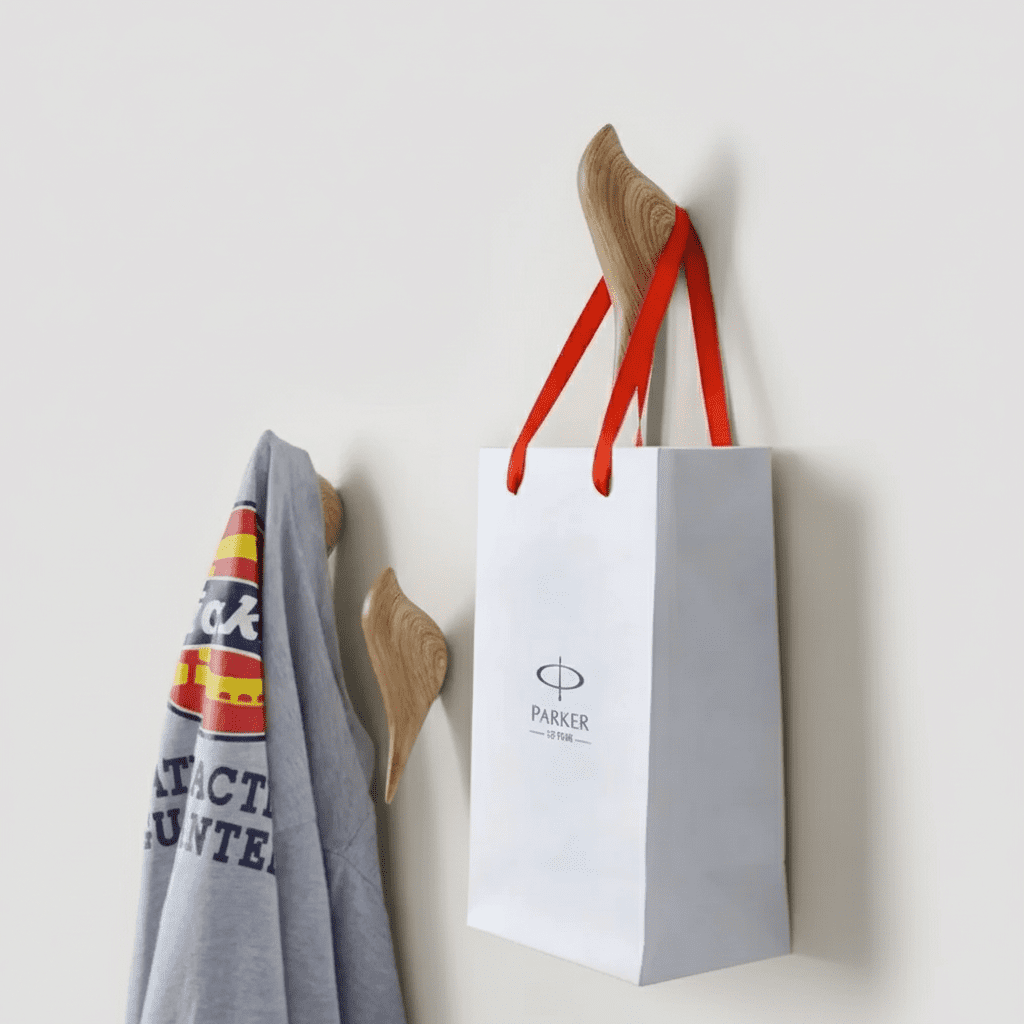 Crochet mural oiseau décoratif - Résine colorée pour enfant 11cm - Vue 1