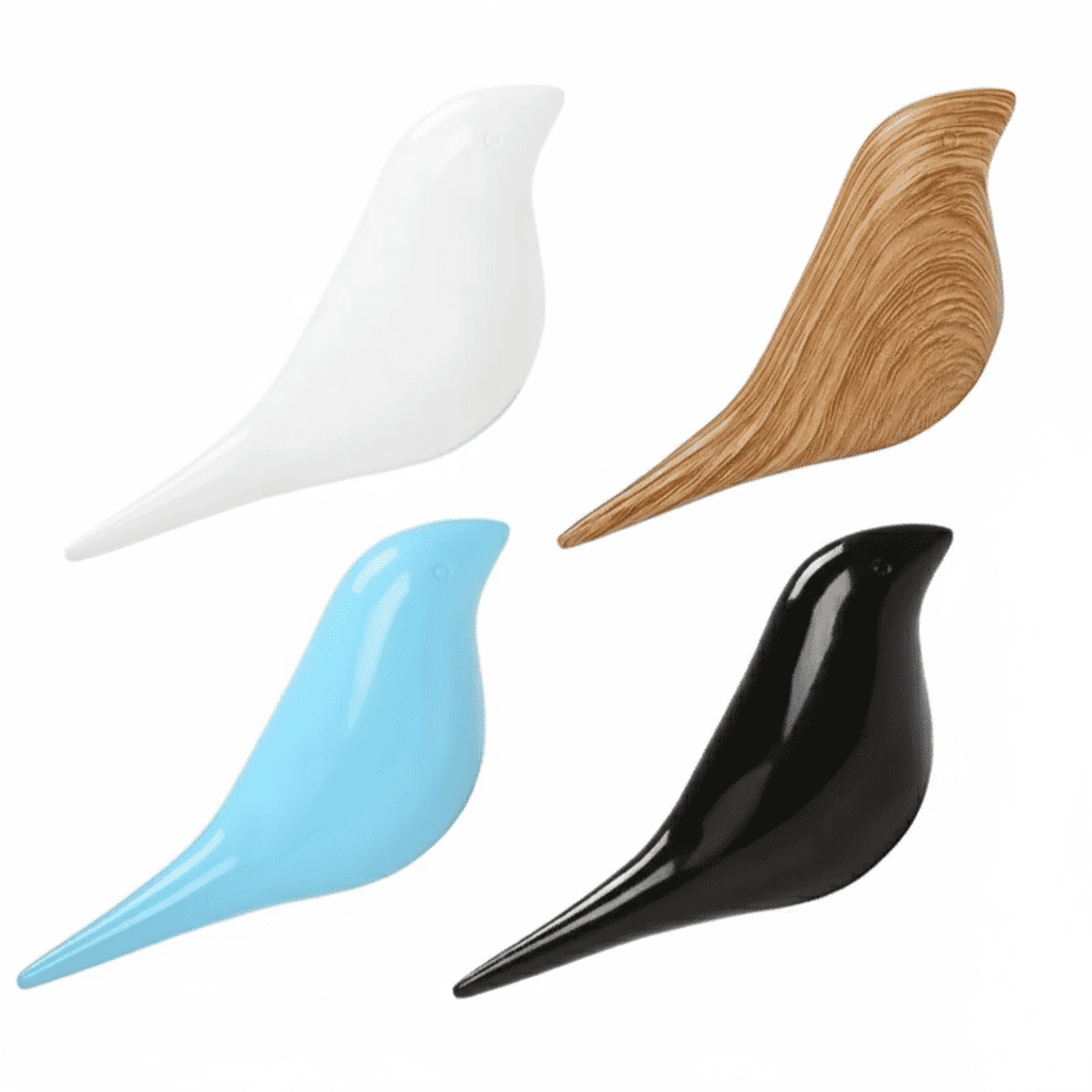 Crochet mural oiseau décoratif - Résine colorée pour enfant 11cm - Vue 3