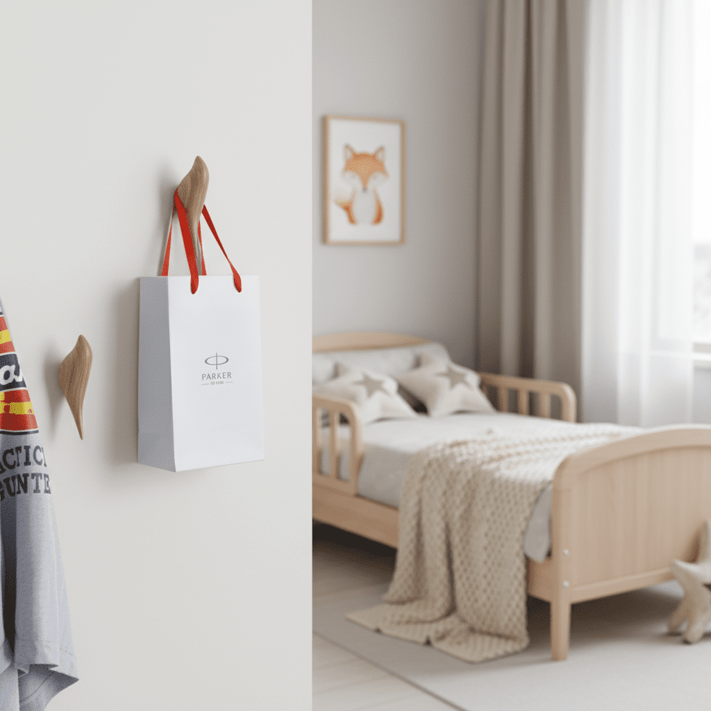 Crochet mural oiseau décoratif - Résine colorée pour enfant 11cm - Vue 7