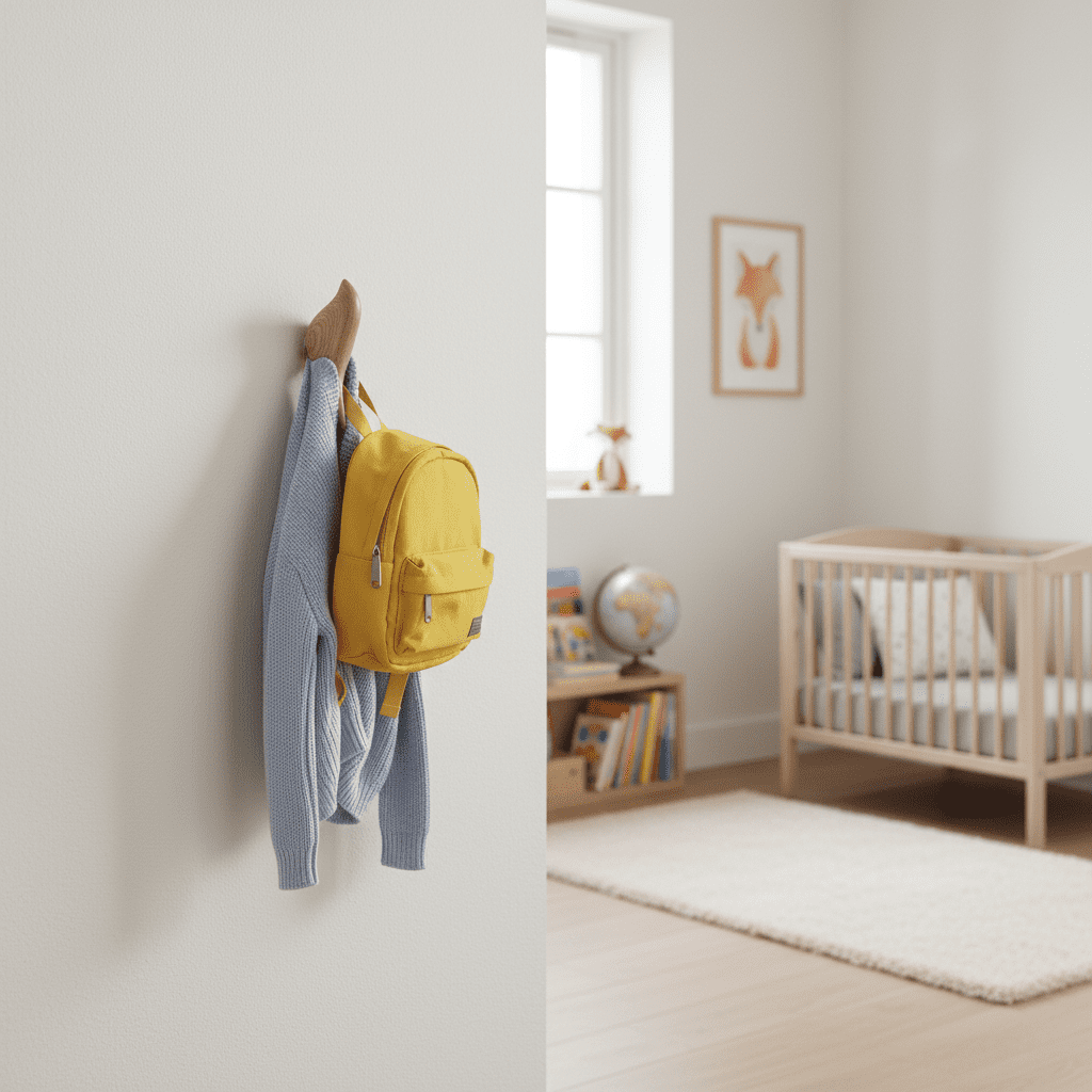 Crochet mural oiseau décoratif - Résine colorée pour enfant 11cm - Vue 11