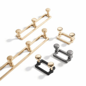 Porte-manteau mural 5 crochets alliage zinc - manteaux sacs clés - Vue 1