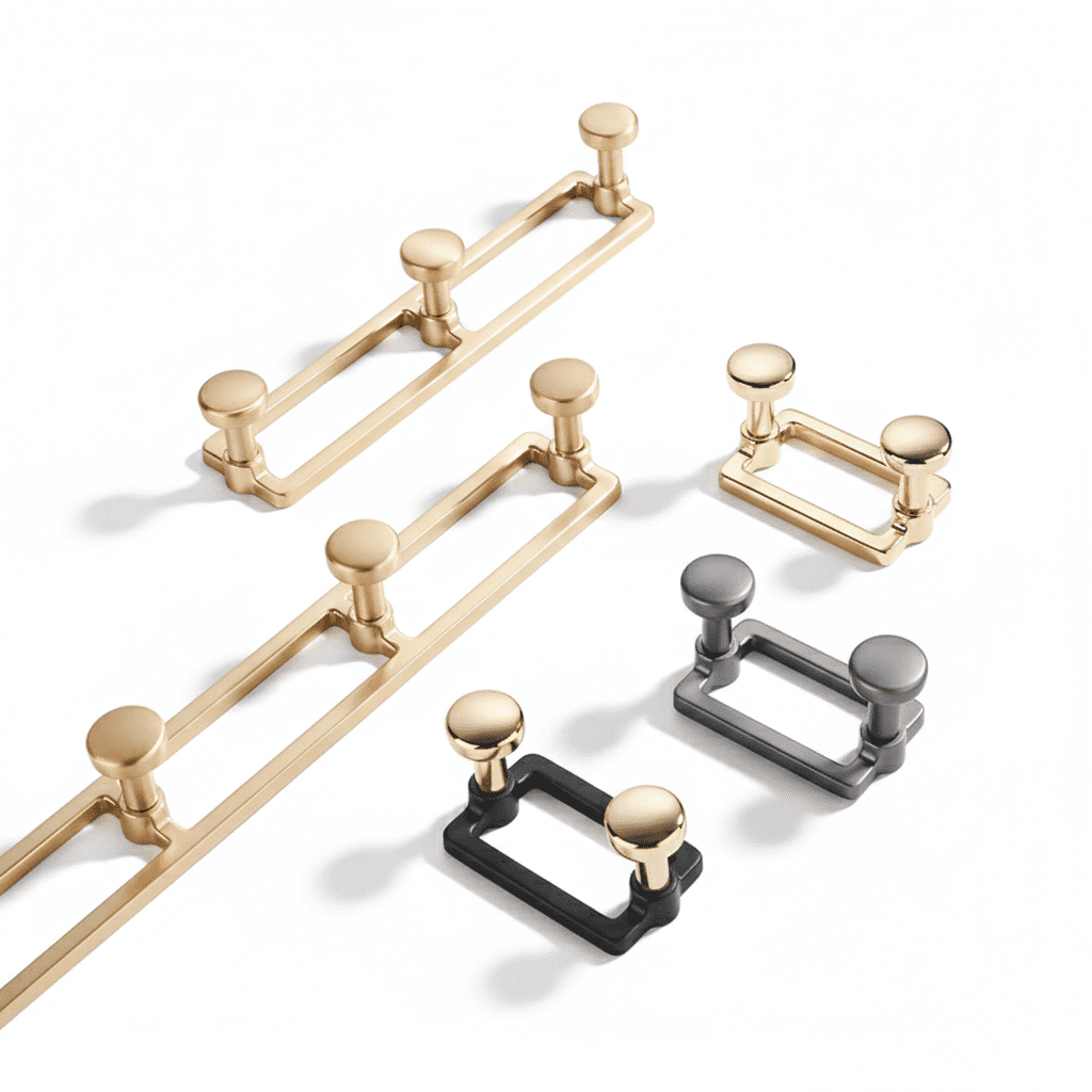 Porte-manteau mural 5 crochets alliage zinc - manteaux sacs clés - Vue 1