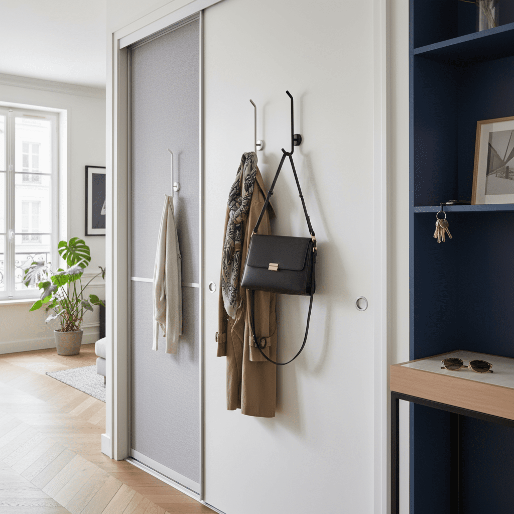 Crochet mural acier inoxydable pour vêtements - Fixation solide - Vue 9