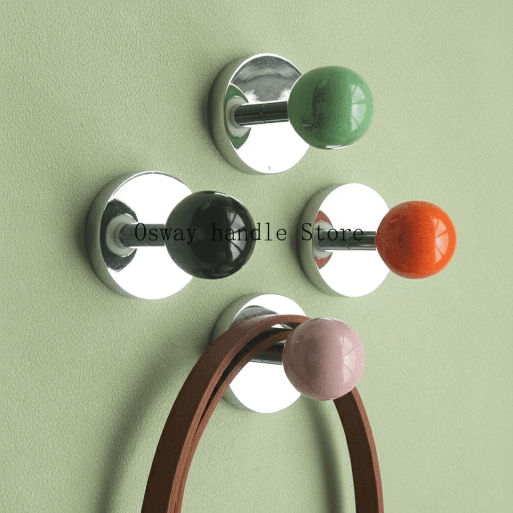 Crochet mural céramique décoratif - Salle de bain et chambre - Vue 1